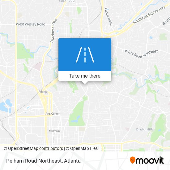 Mapa de Pelham Road Northeast