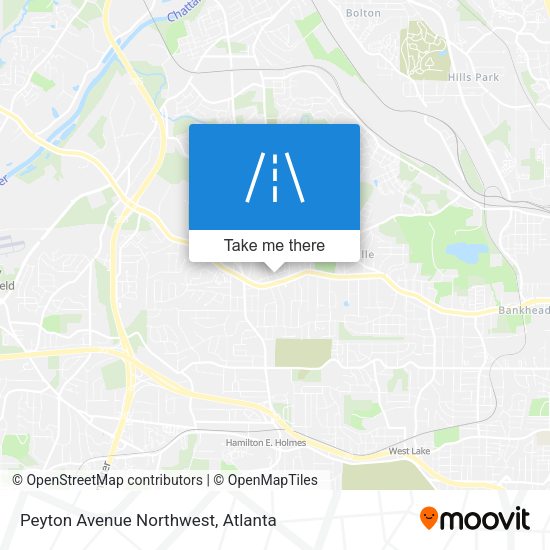 Peyton Avenue Northwest map