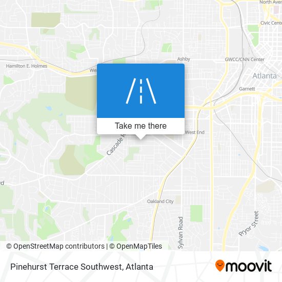 Mapa de Pinehurst Terrace Southwest