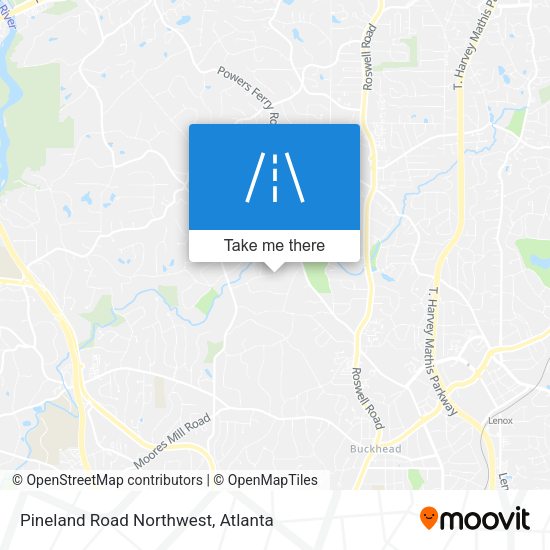 Pineland Road Northwest map