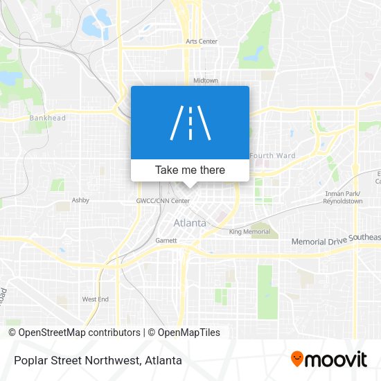 Poplar Street Northwest map