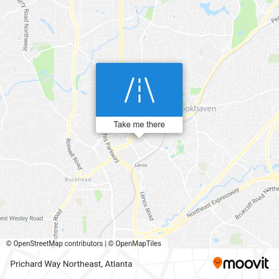 Mapa de Prichard Way Northeast