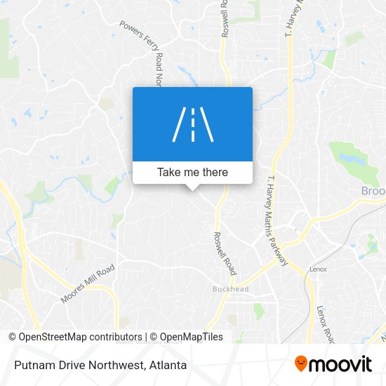 Mapa de Putnam Drive Northwest