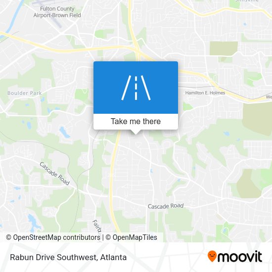 Mapa de Rabun Drive Southwest