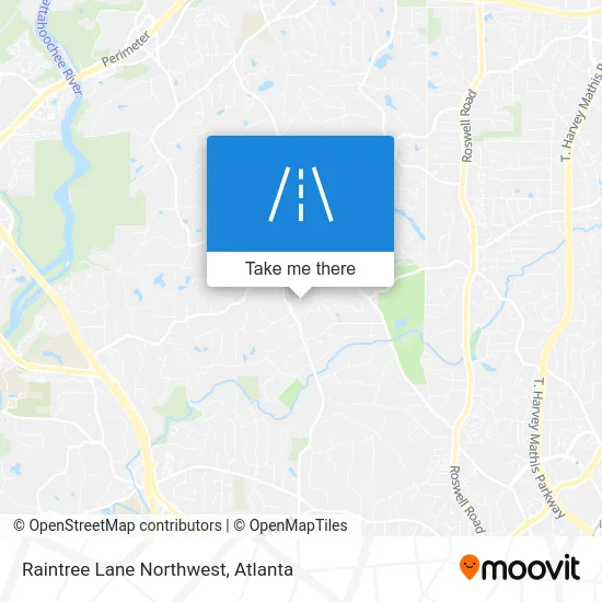 Raintree Lane Northwest map