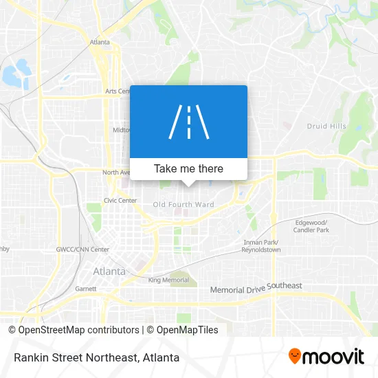 Rankin Street Northeast map