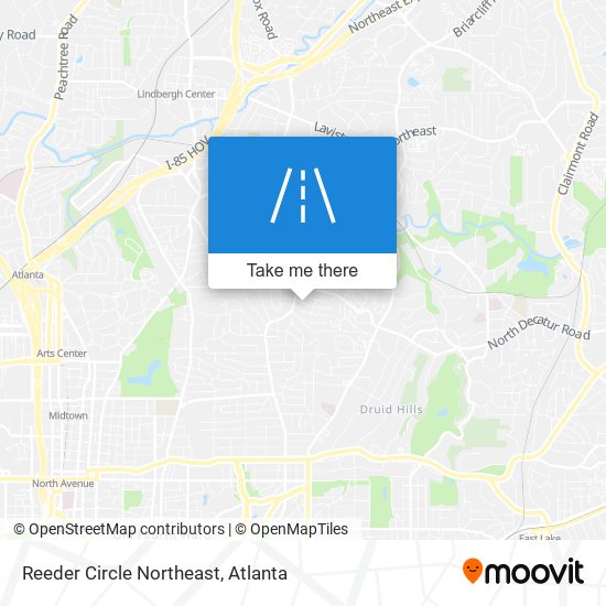 Mapa de Reeder Circle Northeast