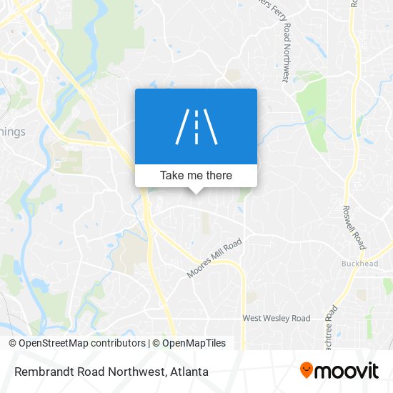 Rembrandt Road Northwest map