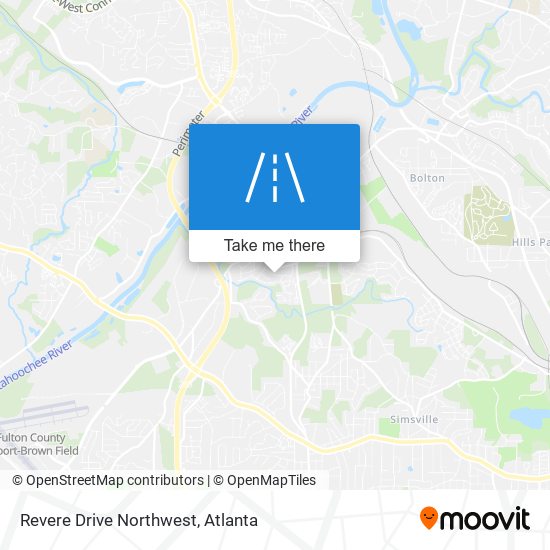 Mapa de Revere Drive Northwest