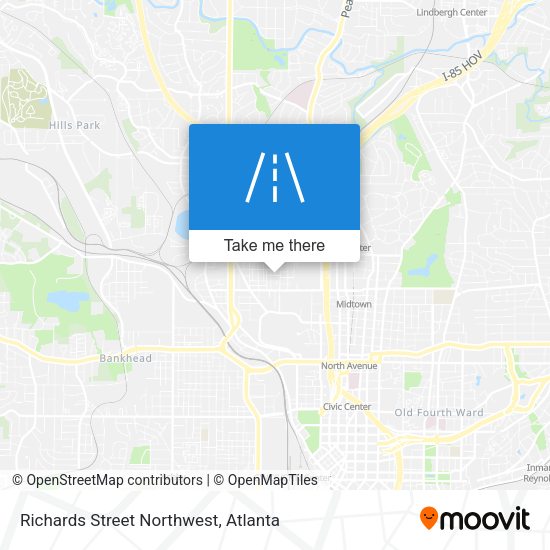 Mapa de Richards Street Northwest