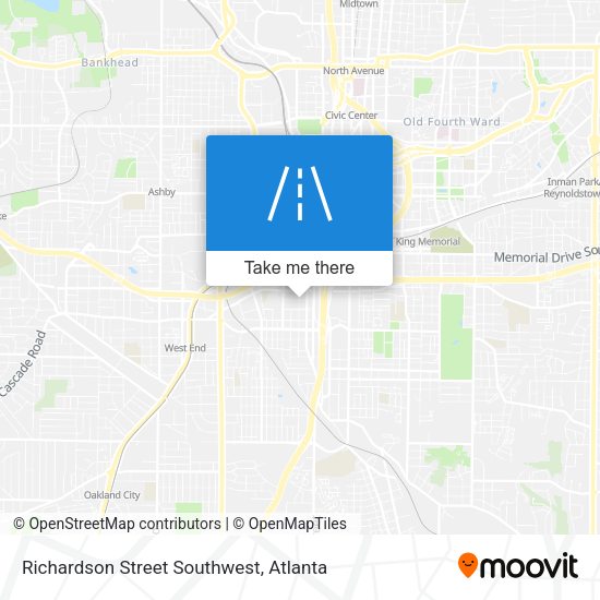 Richardson Street Southwest map