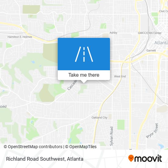 Richland Road Southwest map