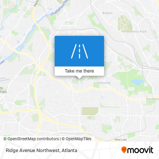 Mapa de Ridge Avenue Northwest