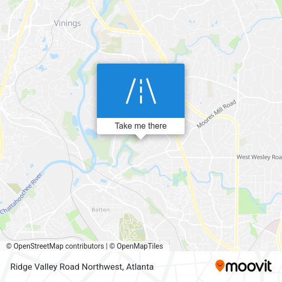 Mapa de Ridge Valley Road Northwest