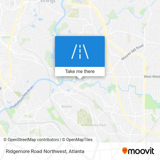 Ridgemore Road Northwest map