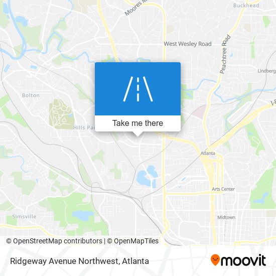 Ridgeway Avenue Northwest map