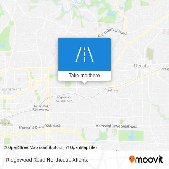 Ridgewood Road Northeast map