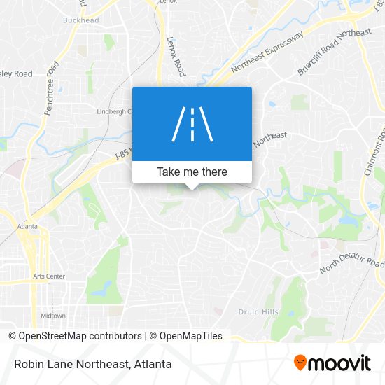 Robin Lane Northeast map