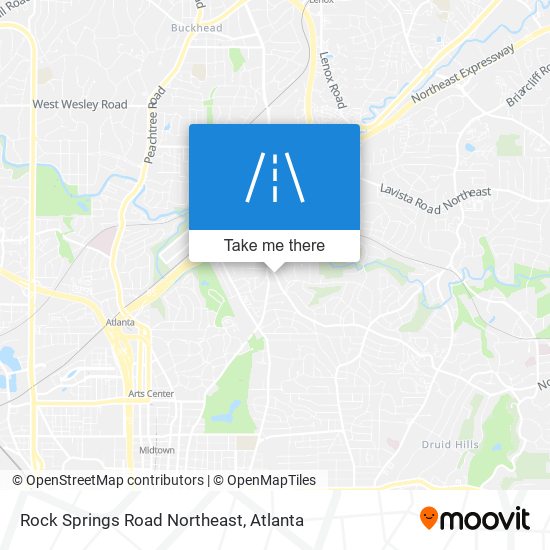 Mapa de Rock Springs Road Northeast