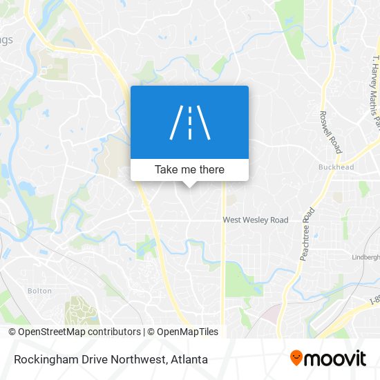 Mapa de Rockingham Drive Northwest