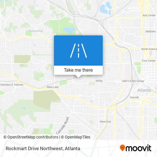 Rockmart Drive Northwest map