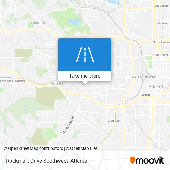 Rockmart Drive Southwest map