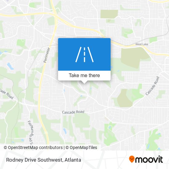 Mapa de Rodney Drive Southwest