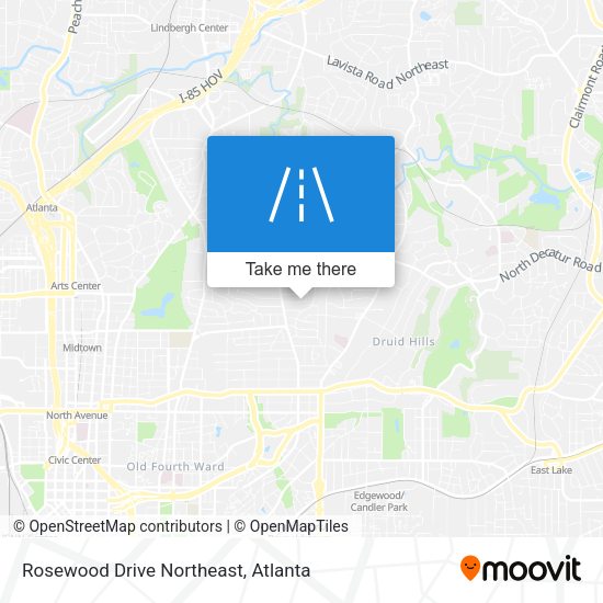 Rosewood Drive Northeast map