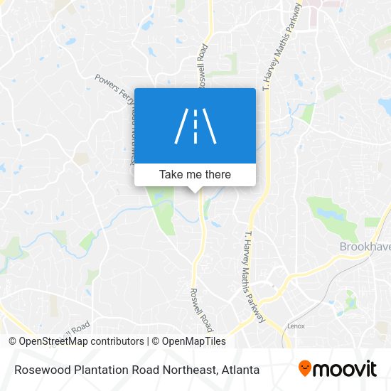Rosewood Plantation Road Northeast map
