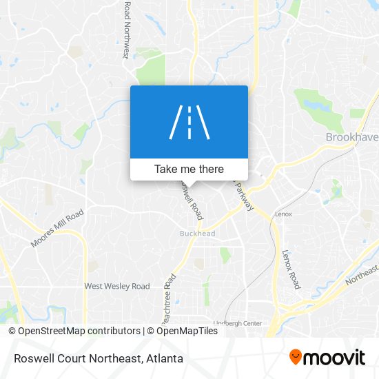 Mapa de Roswell Court Northeast