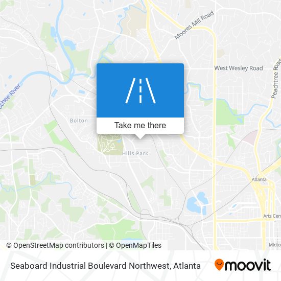 Mapa de Seaboard Industrial Boulevard Northwest