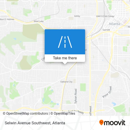 Selwin Avenue Southwest map