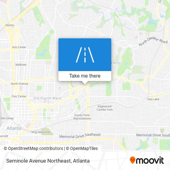 Mapa de Seminole Avenue Northeast