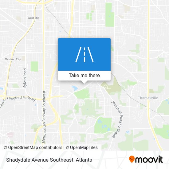 Shadydale Avenue Southeast map