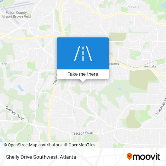 Mapa de Shelly Drive Southwest