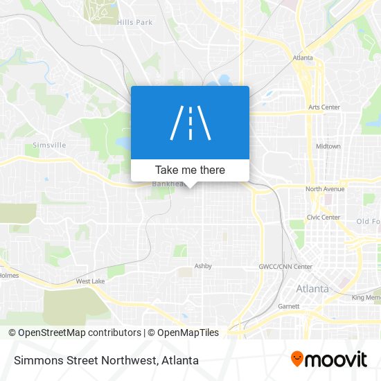 Simmons Street Northwest map