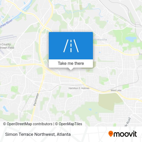 Mapa de Simon Terrace Northwest