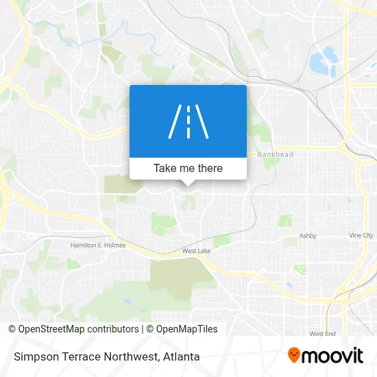 Simpson Terrace Northwest map
