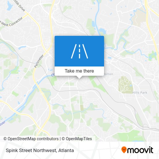 Spink Street Northwest map