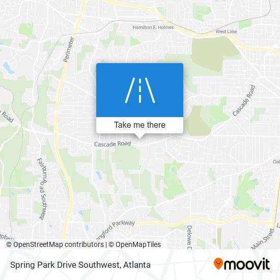 Mapa de Spring Park Drive Southwest