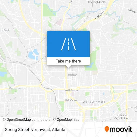 Spring Street Northwest map