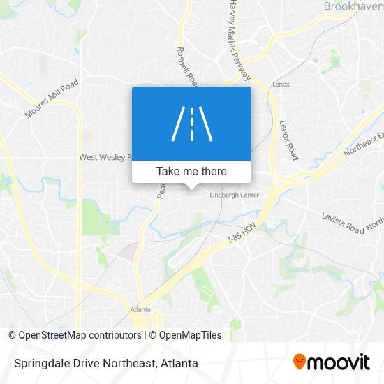 Springdale Drive Northeast map
