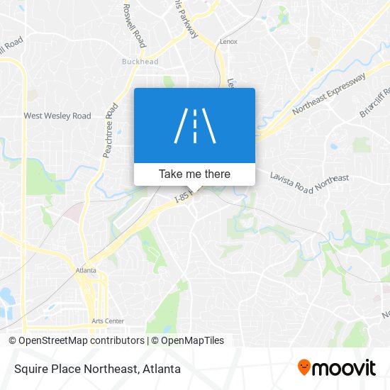 Squire Place Northeast map