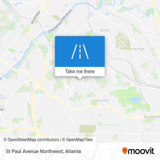 St Paul Avenue Northwest map