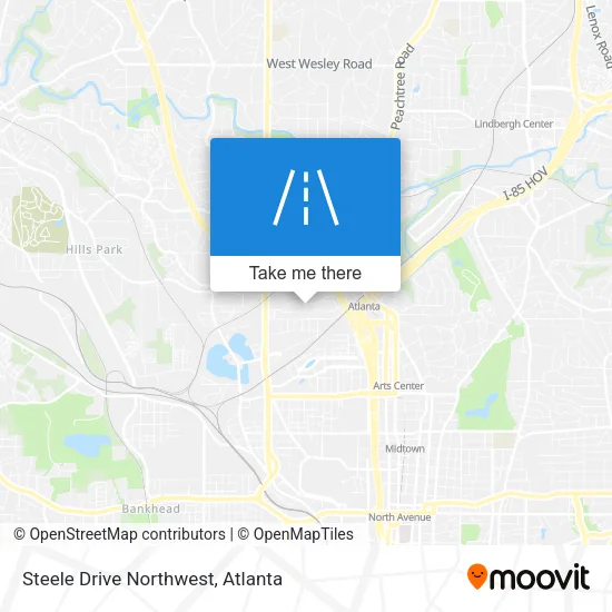 Steele Drive Northwest map