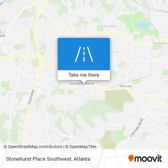 Mapa de Stonehurst Place Southwest