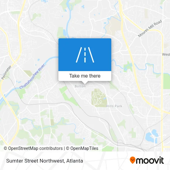 Sumter Street Northwest map