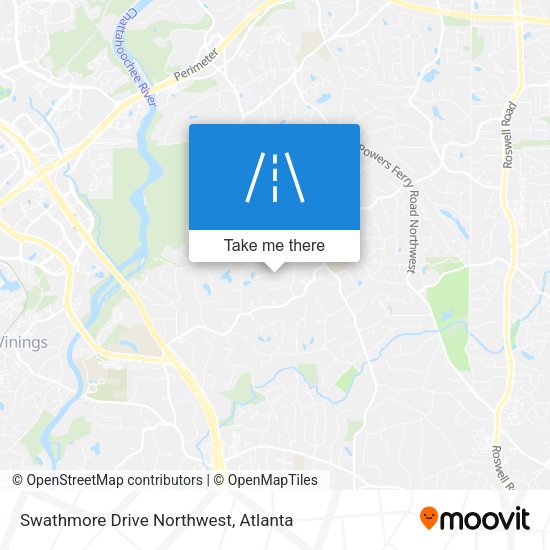 Swathmore Drive Northwest map