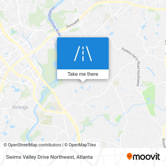 Swims Valley Drive Northwest map