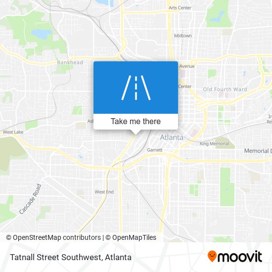 Tatnall Street Southwest map